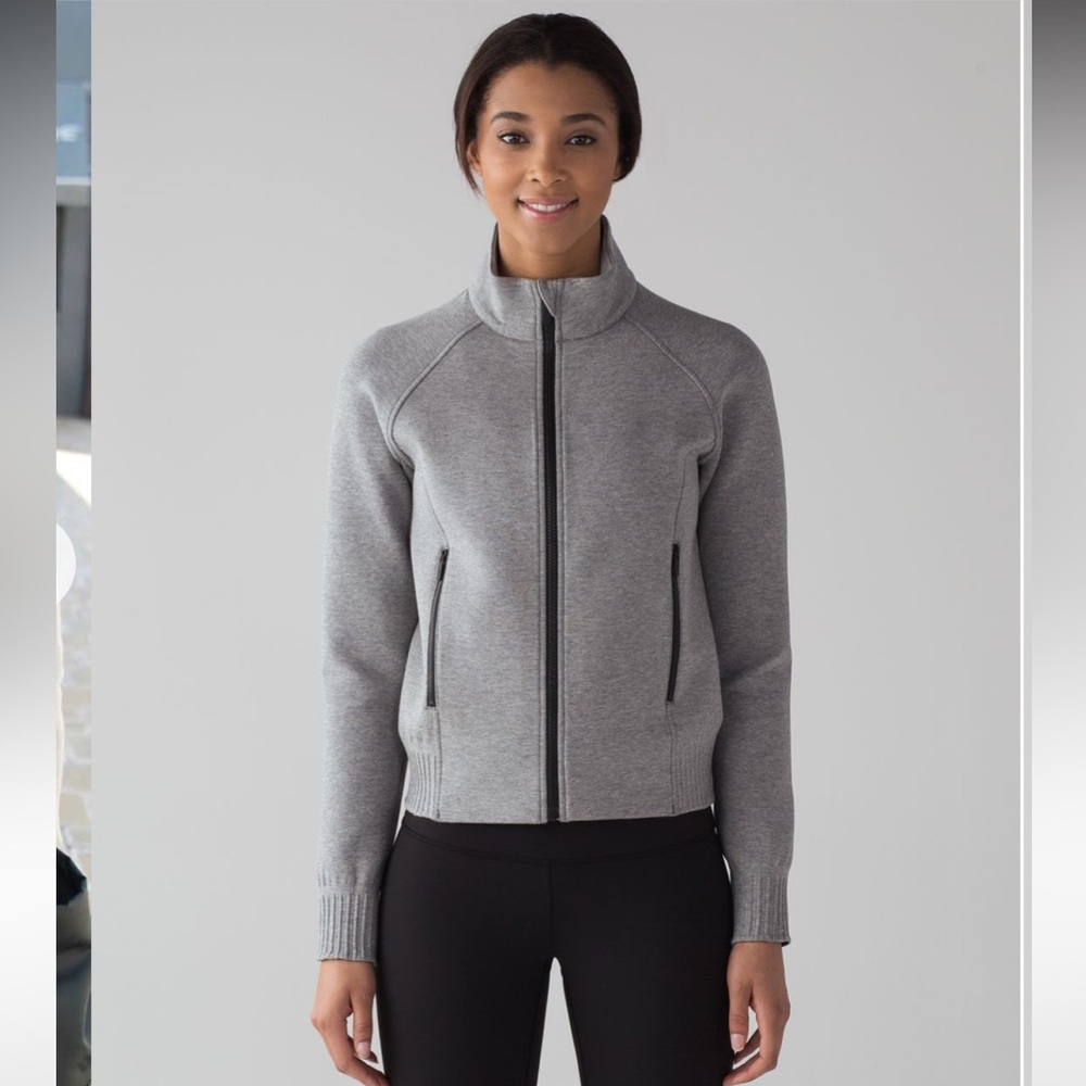 Lululemon NTS Jacket Heathered Medium Grey / Black Sz.4